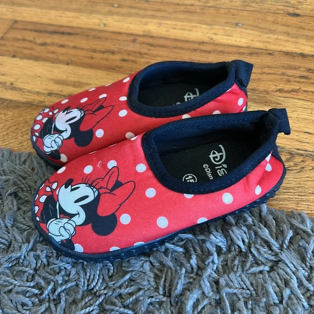 Disney Minnie Mouse Red Polka Dot Slippers Water Shoes